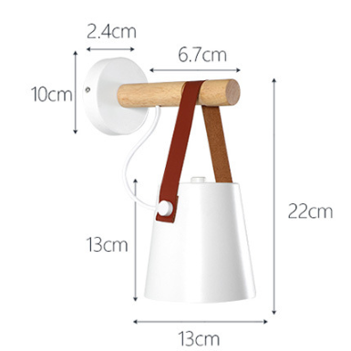 Applique Murale Thalyss | Douille E27 | Bois & Métal Scandinave