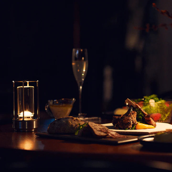 LumoÉclat Laterne | Wiederaufladbare LED Lampe dimmbar