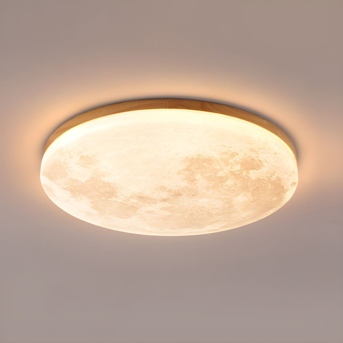 Olivéra Deckenleuchte | Runde Mond LED-Lampe