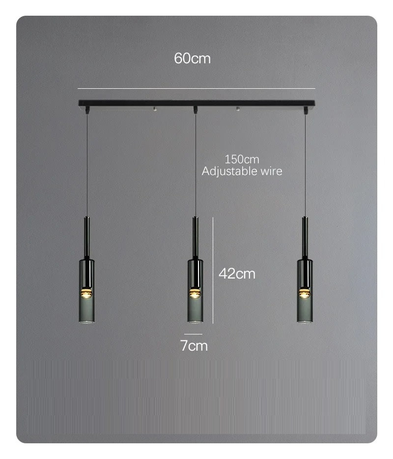 Suspension Vélaris | E27 LED Verre K9 & Laiton | Bouteille Nordique Réglable