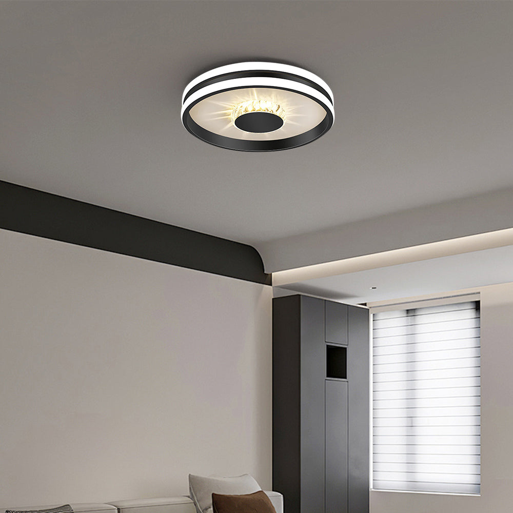 Plafonnier Azoryn | LED 27W/32W 3CCT 3000K–6000K | Cristal Doré Luxe