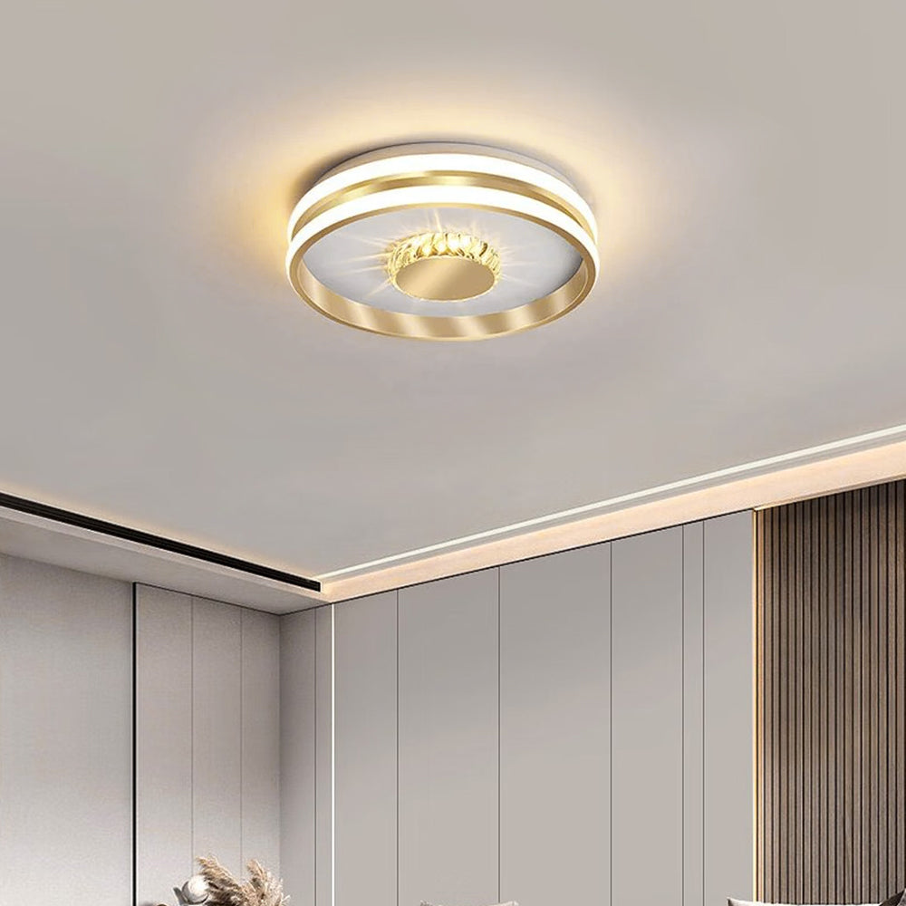 Plafonnier Azoryn | LED 27W/32W 3CCT 3000K–6000K | Cristal Doré Luxe