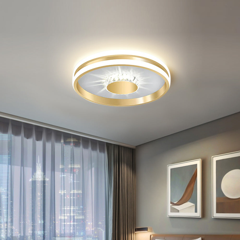Plafonnier Azoryn | LED 27W/32W 3CCT 3000K–6000K | Cristal Doré Luxe