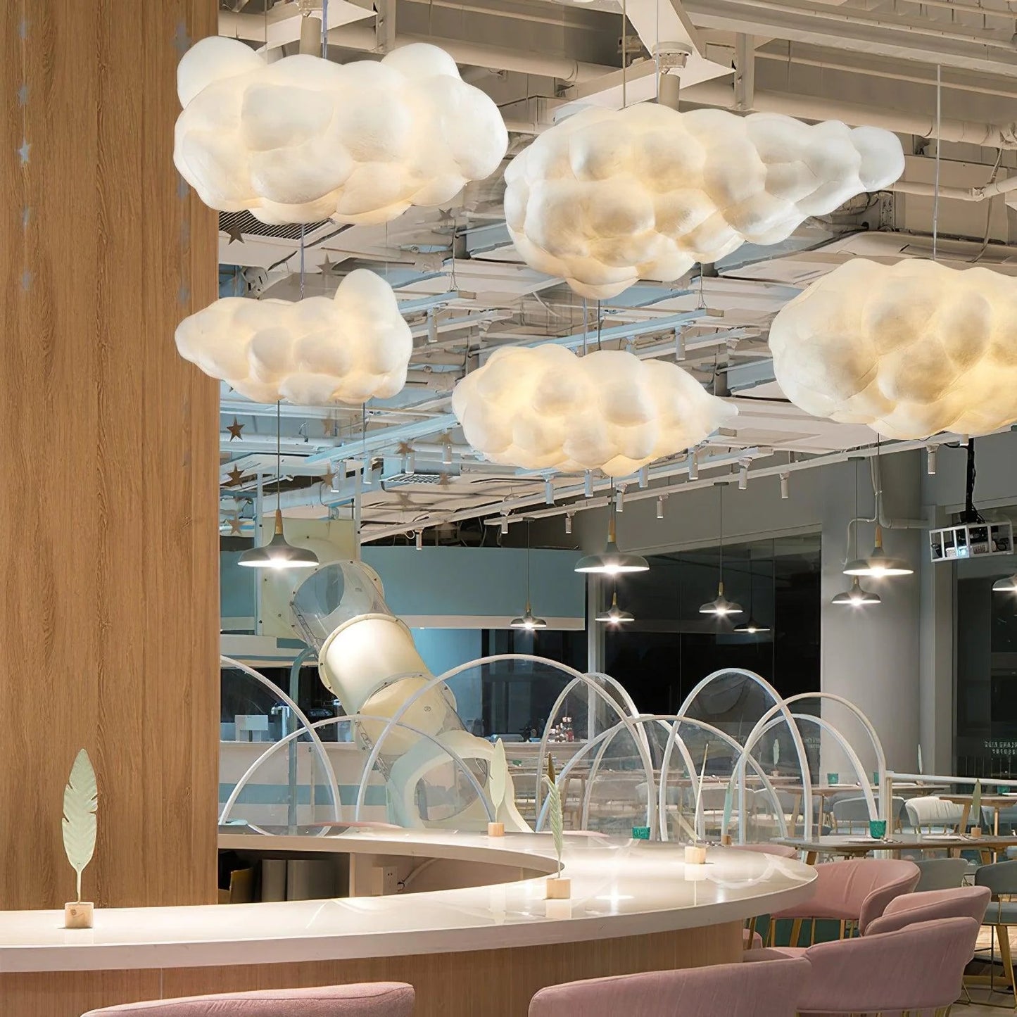 Suspension Luféria | LED 9W 3000K | Nuage Textile Artistique