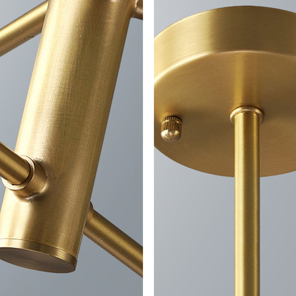 Suspension Cyvoria | G9 LED IP20 110–240V | Sphères Verre & Cuivre Noir/Cuivre