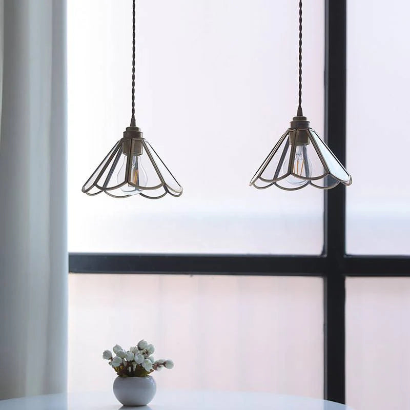 Suspension Aurmelle | LED 9W 3000K | Cuivre & Verre Esprit Nordique Vintage
