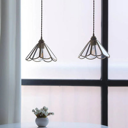 Suspension Aurmelle | LED 9W 3000K | Cuivre & Verre Esprit Nordique Vintage