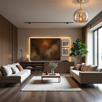 Corvéra Deckenleuchte | Kupferglas-Lampe im modernen Retro-Design