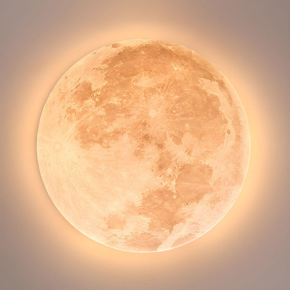 Olivéra Deckenleuchte | Runde Mond LED-Lampe