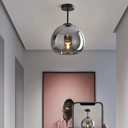 Corvéra Deckenleuchte | Kupferglas-Lampe im modernen Retro-Design