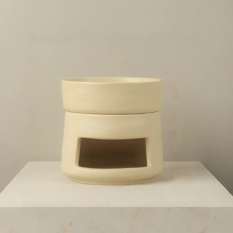 AromaLuna Aroma Diffusor | Keramik Duftlampe mit LED Licht