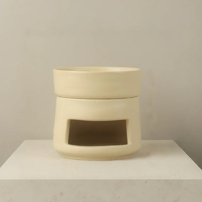 AromaLuna Aroma Diffusor | Keramik Duftlampe mit LED Licht