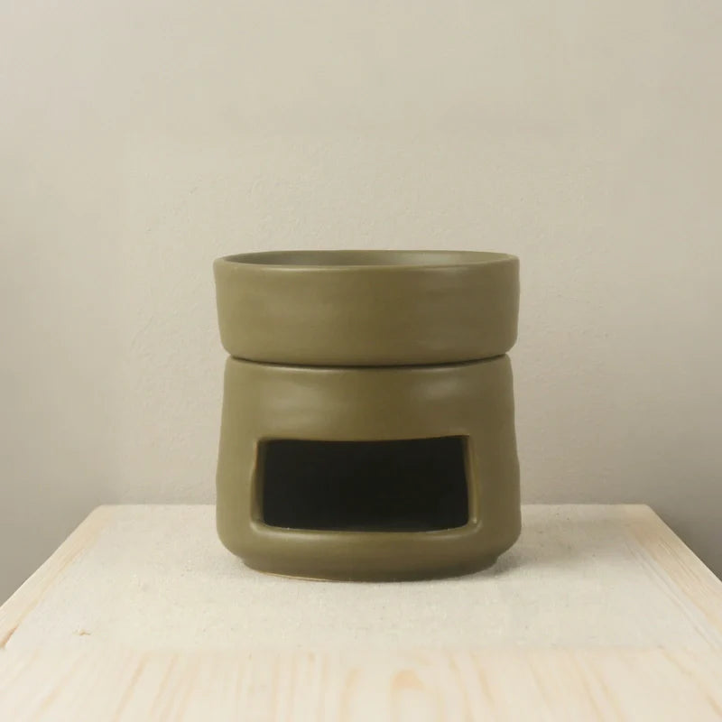 AromaLuna Aroma Diffusor | Keramik Duftlampe mit LED Licht