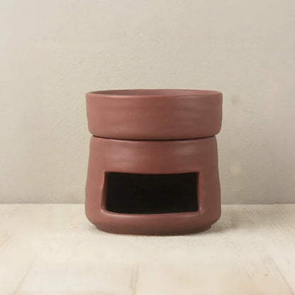 AromaLuna Aroma Diffusor | Keramik Duftlampe mit LED Licht