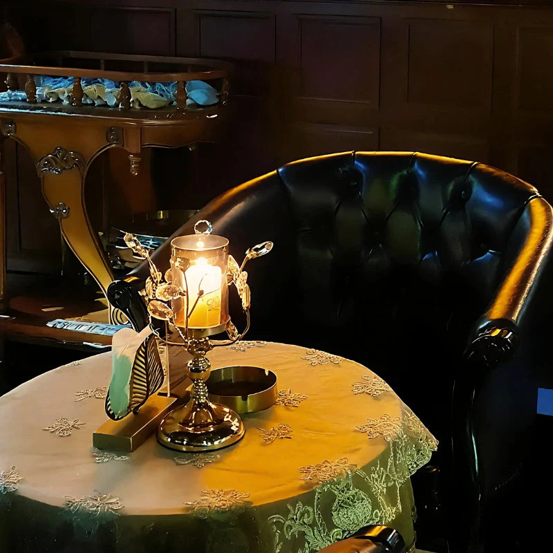 Auralyn Kerzenhalter | Kristallglas Deko Kerzenständer Vintage