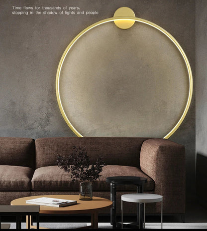 Applique Murale Orvélia | LED 3CCT + Gradation 10 Niveaux | Anneau Aluminium