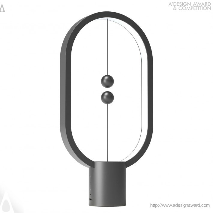 Levima Tischlampe | Magnetische Balance LED Lampe mit Schwebeeffekt & warmem Licht