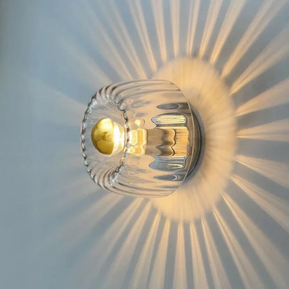 Applique Murale Voryael | E14 LED 3000K | Verre & Fer Bauhaus Nordique