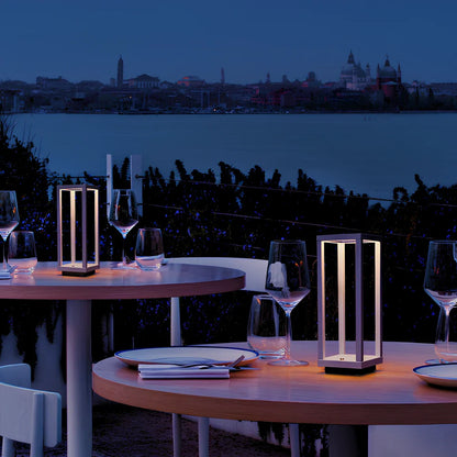 Ardessa Laterne | Kabellose dimmbare LED Designlaterne aus Aluminium