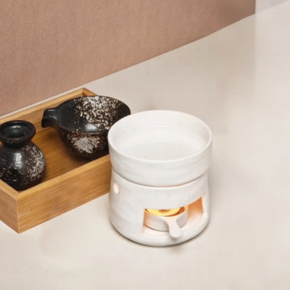 AromaLuna Aroma Diffusor | Keramik Duftlampe mit LED Licht