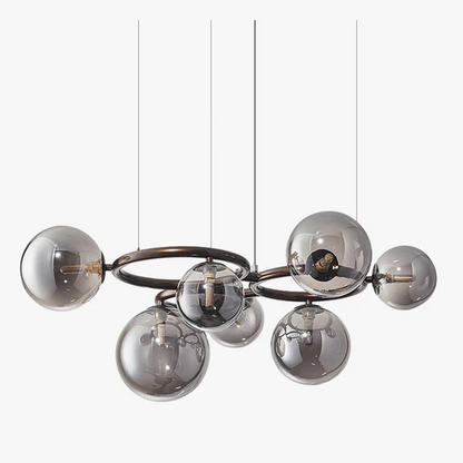 Suspension Kalystron | Triple Anneaux LED Dimmable | Aluminium Géométrique Moderne