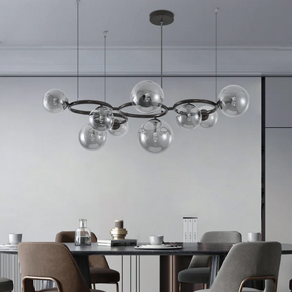 Suspension Kalystron | Triple Anneaux LED Dimmable | Aluminium Géométrique Moderne