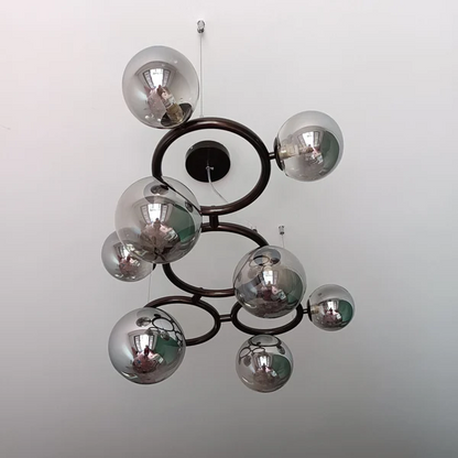 Suspension Kalystron | Triple Anneaux LED Dimmable | Aluminium Géométrique Moderne