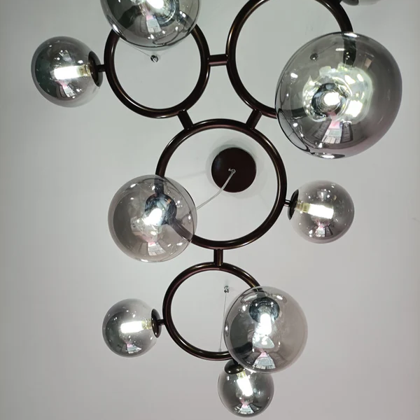 Suspension Kalystron | Triple Anneaux LED Dimmable | Aluminium Géométrique Moderne