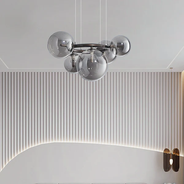 Suspension Kalystron | Triple Anneaux LED Dimmable | Aluminium Géométrique Moderne