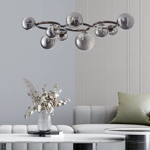 Suspension Kalystron | Triple Anneaux LED Dimmable | Aluminium Géométrique Moderne