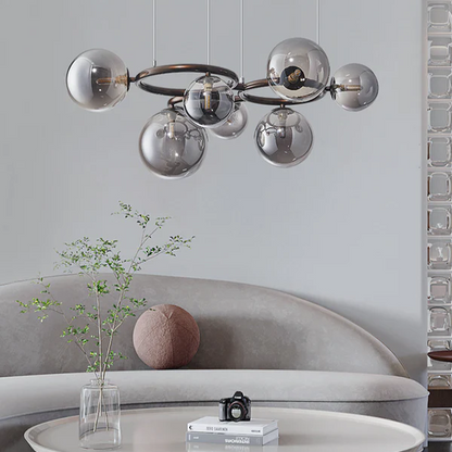 Suspension Kalystron | Triple Anneaux LED Dimmable | Aluminium Géométrique Moderne