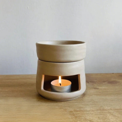 AromaLuna Aroma Diffusor | Keramik Duftlampe mit LED Licht