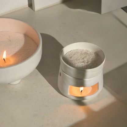 AromaLuna Aroma Diffusor | Keramik Duftlampe mit LED Licht