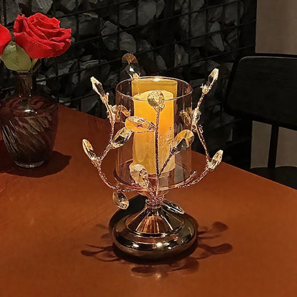 Auralyn Kerzenhalter | Kristallglas Deko Kerzenständer Vintage