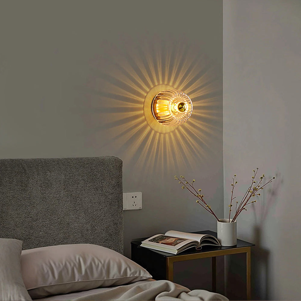 Applique Murale Voryael | E14 LED 3000K | Verre & Fer Bauhaus Nordique