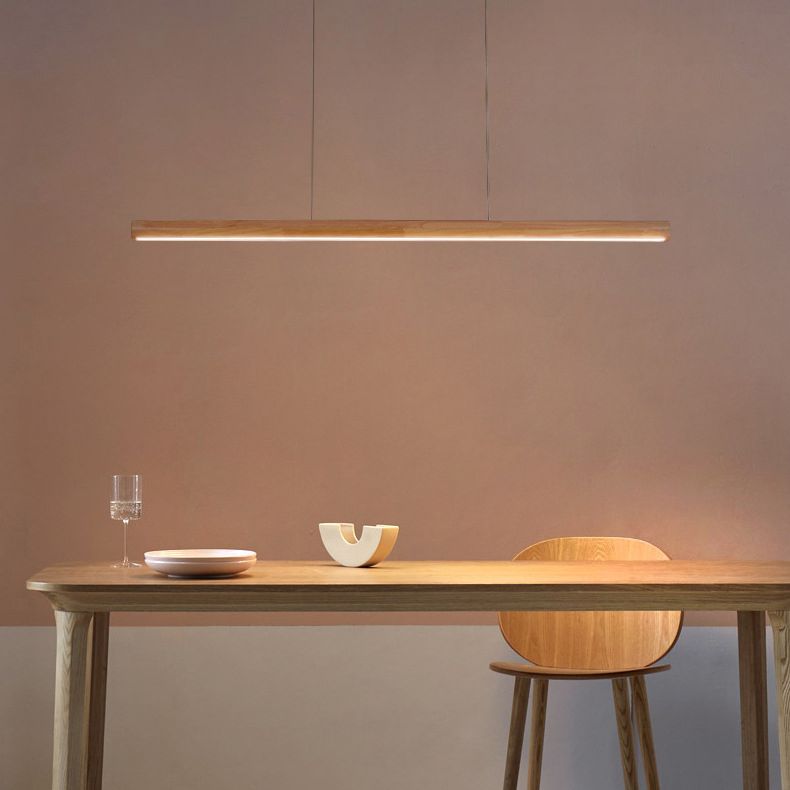 Suspension Lignaréa | LED Dimmable IP20 110–240V | Bois & Métal Scandinave Linéaire
