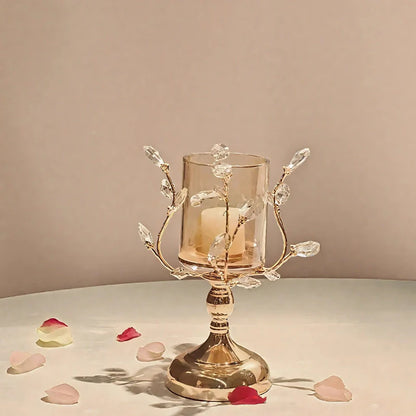 Auralyn Kerzenhalter | Kristallglas Deko Kerzenständer Vintage