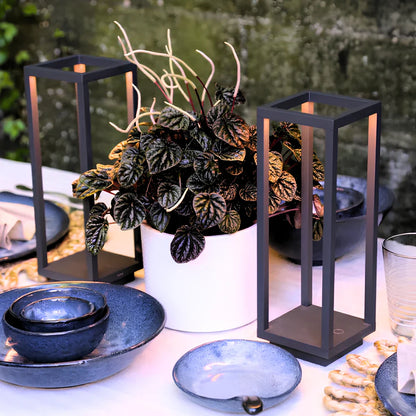 Ardessa Laterne | Kabellose dimmbare LED Designlaterne aus Aluminium