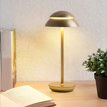 Averra Tischlampe | Kabellose LED Lampe aus Aluminium mit Touch Funktion