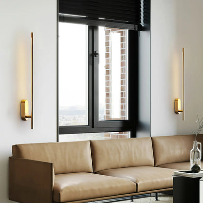 Applique Murale Elzoria | LED Tricolore 3000K–6000K | Cuivre Linéaire