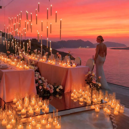 Auralis Schwebekerzen | LED Zauberlichter mit Flammeneffekt & Zauberstab