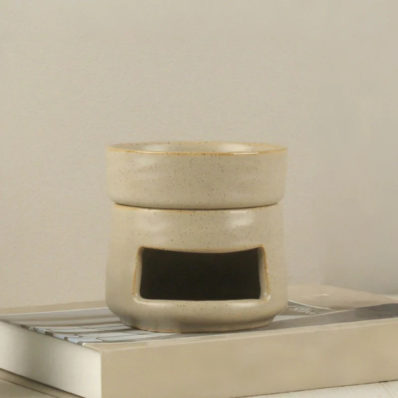 AromaLuna Aroma Diffusor | Keramik Duftlampe mit LED Licht