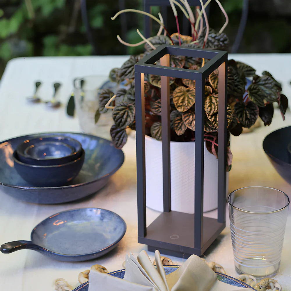 Ardessa Laterne | Kabellose dimmbare LED Designlaterne aus Aluminium