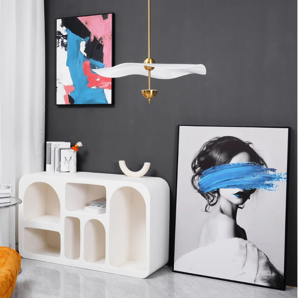 Suspension Lothéa | Douille E27 Compatible LED | Lotus Organique Réglable