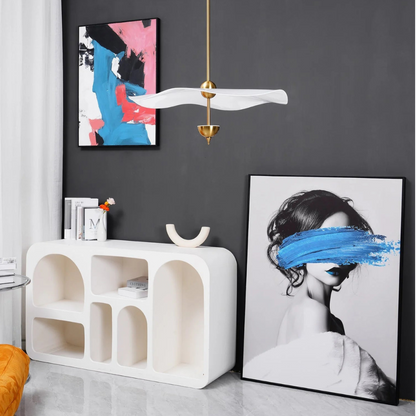 Suspension Lothéa | Douille E27 Compatible LED | Lotus Organique Réglable