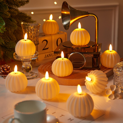 Velura LED Kerzen Set | Flammenlose Deko Kerzen mit warmweißem Licht