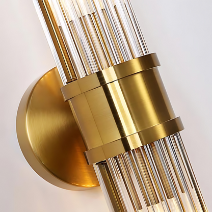 Applique Murale Virelia | Douille G9 Dimmable | Métal & Verre