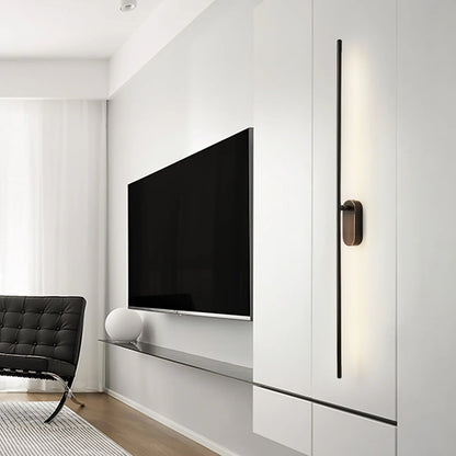 Applique Murale Elzoria | LED Tricolore 3000K–6000K | Cuivre Linéaire