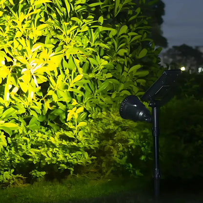 SolarGlow Gartenstrahler | LED Solar Spot mit Farbwechsel für Außen