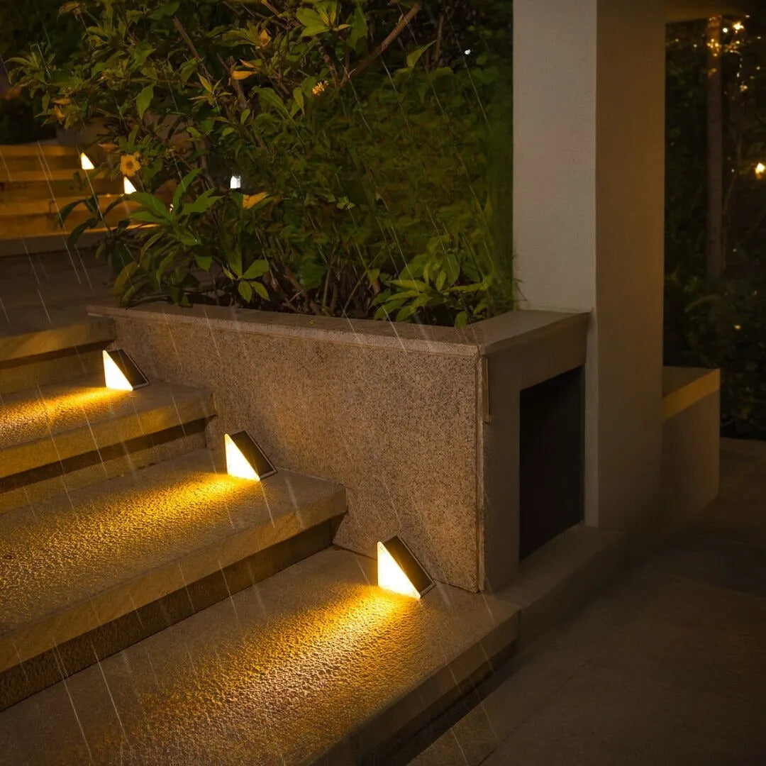SolarStair Licht | LED Solar Treppenlampe für Außenbereich